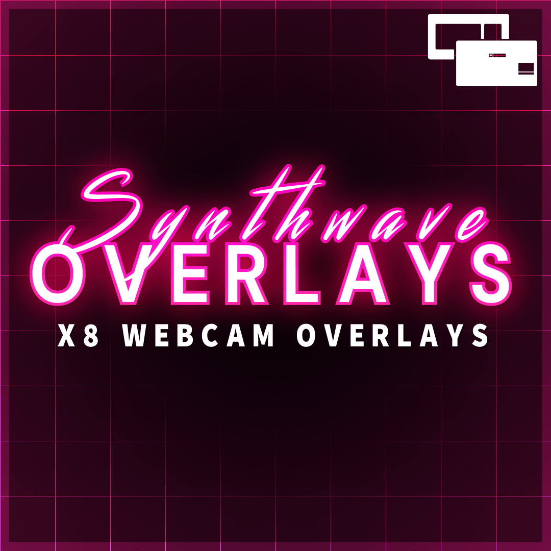 Synthwave Webcam Borders by Dizzy Designs
