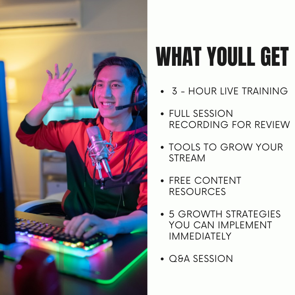 How to Become A Streamer Workshop